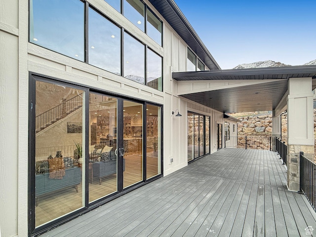 4014 N Dillon Way N, Ogden, UT 84414 - deck with a mountain view