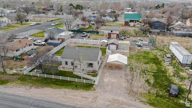 birds eye view of property featuring a residential view