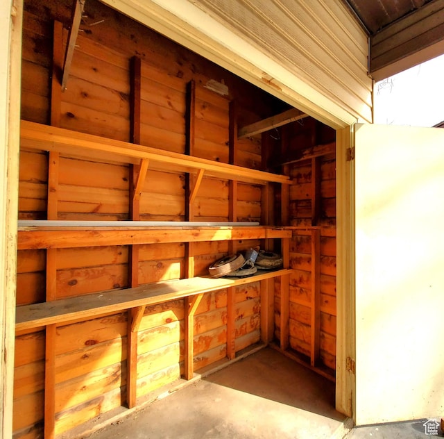 view of storage
