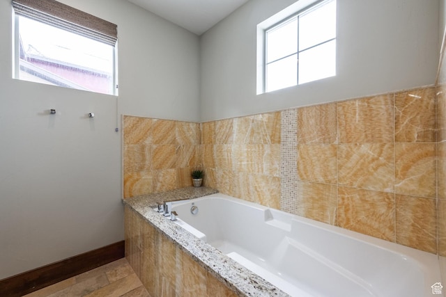 853 W Benjamin Pl, Kamas, UT 84036 - full bathroom with baseboards and a garden tub