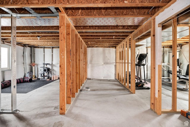 view of basement