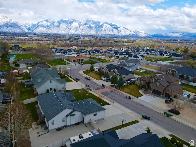 1184 W Michaelsen, West Jordan, UT 84088 - bird's eye view with a mountain view and a residential view