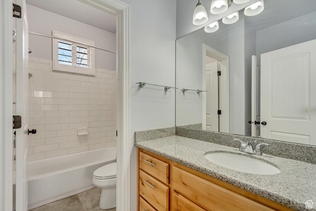 1184 W Michaelsen, West Jordan, UT 84088 - full bathroom with vanity, toilet, and tub / shower combination