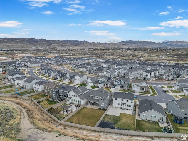15097 S Cantle Dr, Bluffdale, UT 84065 - aerial view of residential area with a mountain backdrop