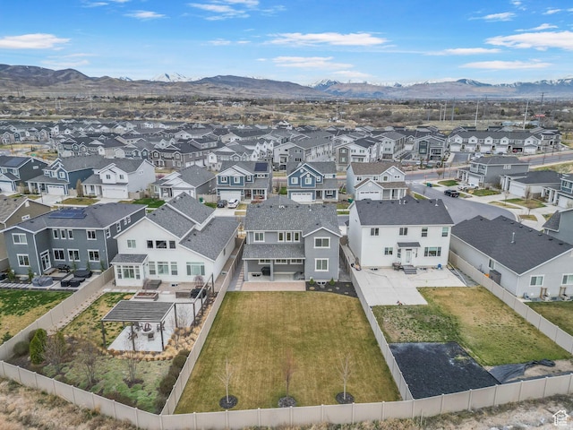 15097 S Cantle Dr, Bluffdale, UT 84065 - aerial view of residential area with a mountain backdrop