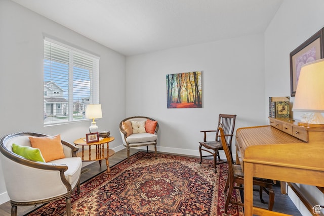 15097 S Cantle Dr, Bluffdale, UT 84065 - living area featuring baseboards and wood finished floors
