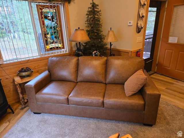 3526 Browning Rd, Island Park, ID 83429 - living area featuring a wealth of natural light, wood finished floors, and wood walls