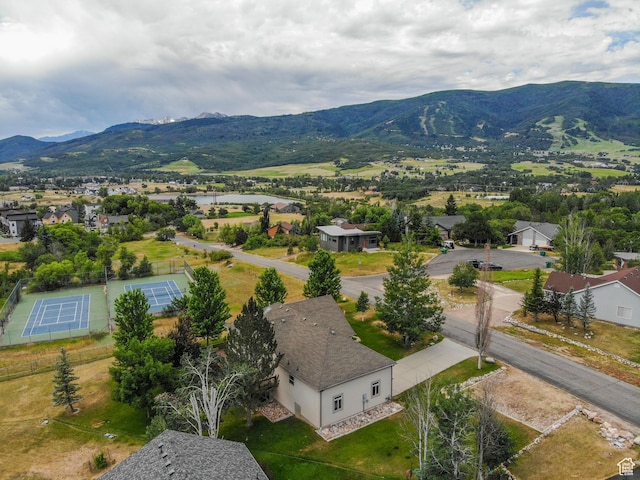 3674 N Willow Brooke Ln, Eden, UT 84310 - bird's eye view with a residential view and a mountain view