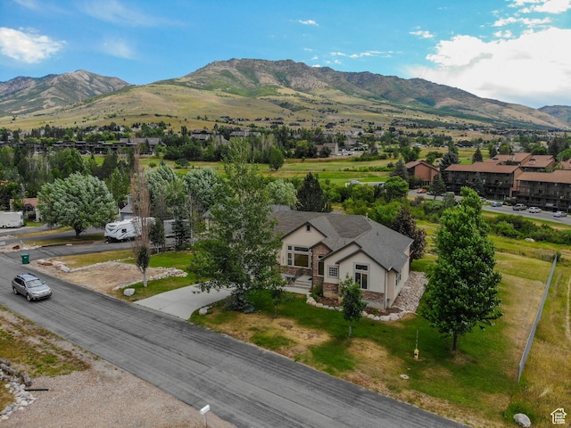 3674 N Willow Brooke Ln, Eden, UT 84310 - drone / aerial view with a mountain view