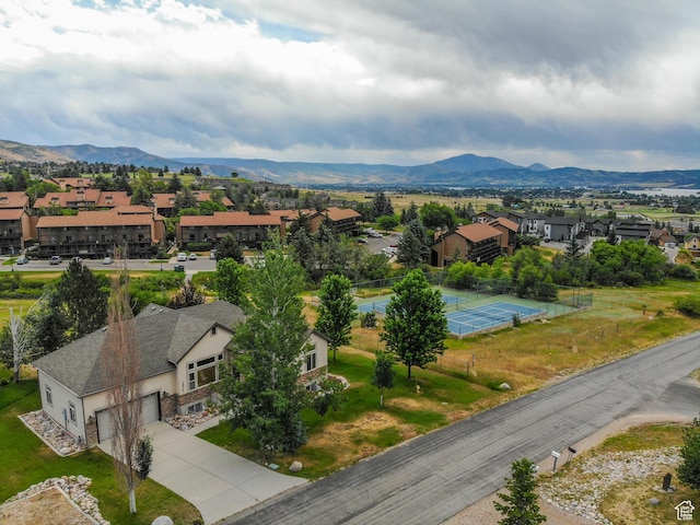 3674 N Willow Brooke Ln, Eden, UT 84310 - aerial view with a residential view and a mountain view