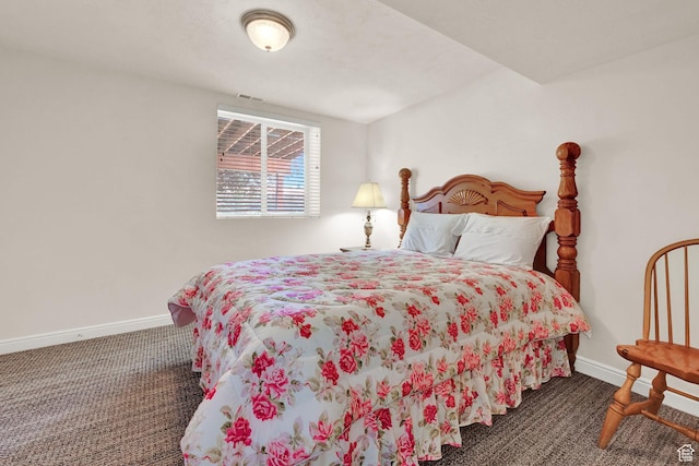 3674 N Willow Brooke Ln, Eden, UT 84310 - bedroom with carpet floors, baseboards, and visible vents