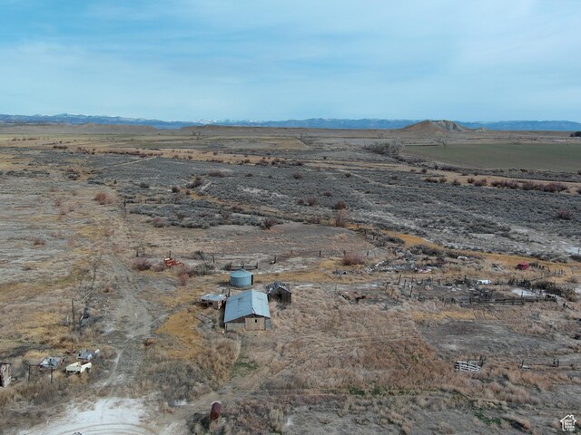2445 N 260 W, Elmo, UT 84521 - birds eye view of property featuring a mountain view and a rural view