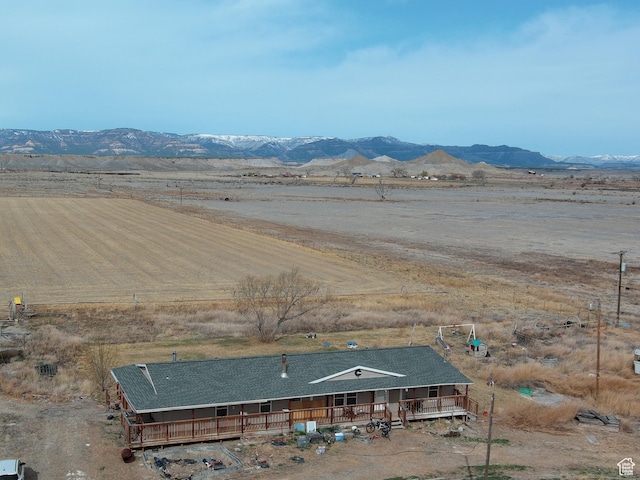 2445 N 260 W, Elmo, UT 84521 - birds eye view of property with a rural view and a mountain view