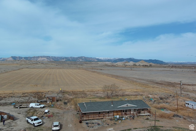2445 N 260 W, Elmo, UT 84521 - drone / aerial view with a mountain view and a rural view