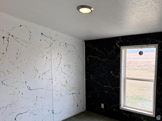2445 N 260 W, Elmo, UT 84521 - spare room featuring a textured ceiling