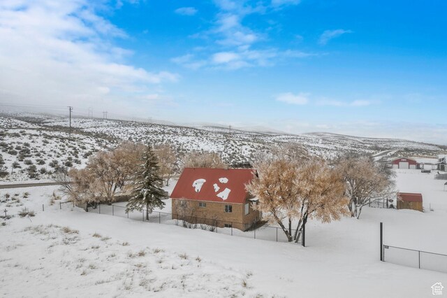 377 E Shore Rd, Saint Charles, ID 83272 - view of snowy aerial view