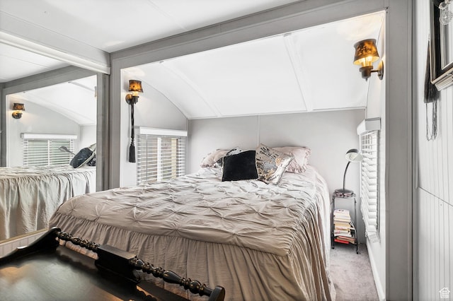 1225 N Dixie Downs Rd Unit 29, St George, UT 84770 - carpeted bedroom featuring lofted ceiling with beams
