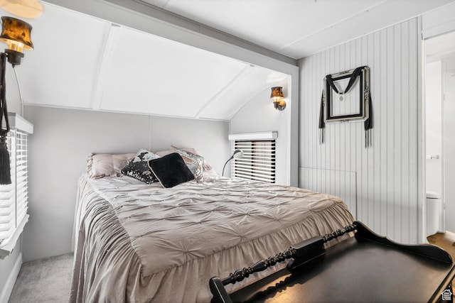 1225 N Dixie Downs Rd Unit 29, St George, UT 84770 - carpeted bedroom featuring vaulted ceiling