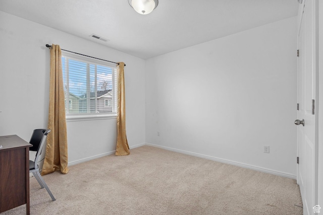 3414 S Melanie Cv W Unit 13, Magna, UT 84044 - carpeted home office featuring baseboards and visible vents