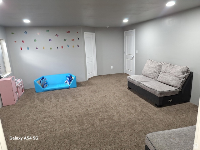 546 S Quirk St, Grantsville, UT 84029 - rec room featuring carpet floors and recessed lighting