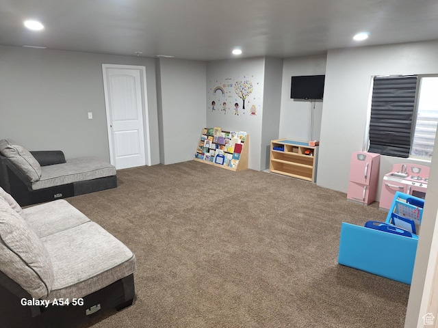 546 S Quirk St, Grantsville, UT 84029 - rec room featuring recessed lighting and carpet flooring
