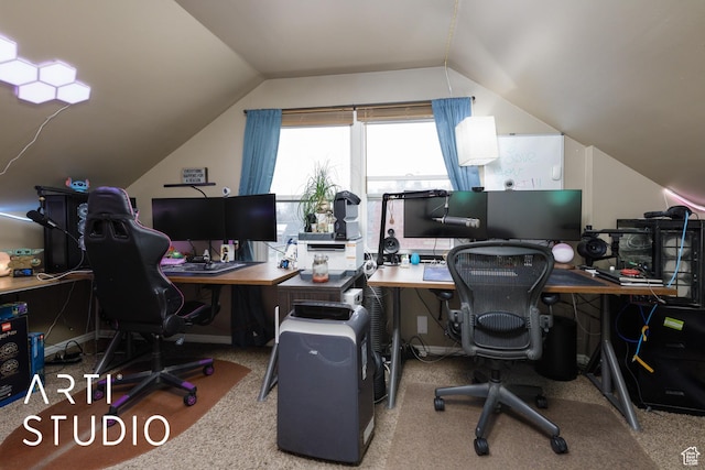 2209 Van Buren Ave, Ogden, UT 84401 - office space featuring carpet floors and vaulted ceiling