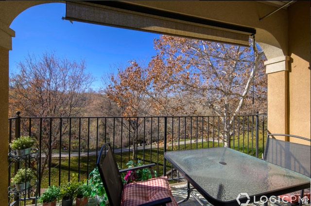 view of balcony