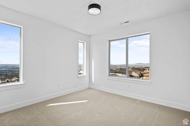3666 W 2110 S Unit 103, Syracuse, UT 84075 - empty room with light carpet, a textured ceiling, baseboards, and visible vents