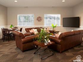 1762 N 460 W Unit 103-10, Logan, UT 84341 - carpeted living room featuring recessed lighting and a wealth of natural light