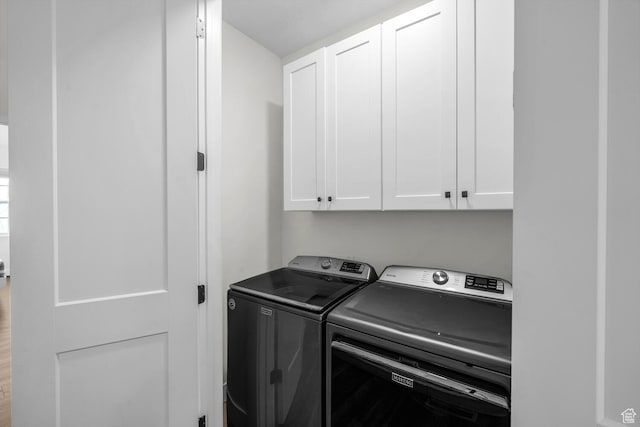 4301 W Canterbury Rd, Hurricane, UT 84737 - clothes washing area with washer and dryer and cabinet space