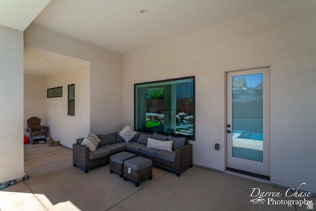 3169 S Pecos Dr, Washington, UT 84780 - view of patio / terrace with an outdoor living space