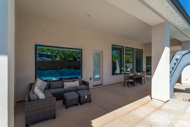 3169 S Pecos Dr, Washington, UT 84780 - view of patio with an outdoor hangout area