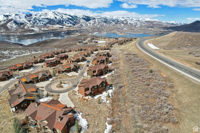 1713 E Viewside Cir, Hideout, UT 84036 - aerial view featuring a residential view and a water and mountain view