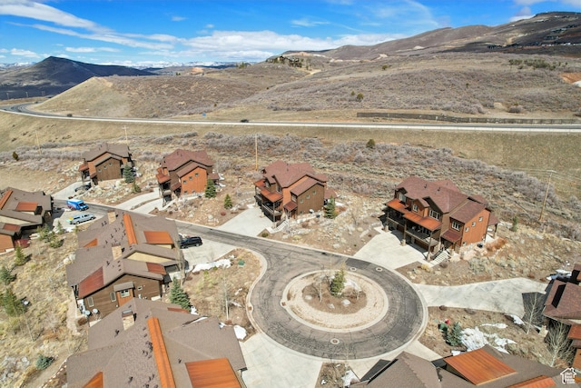 1713 E Viewside Cir, Hideout, UT 84036 - birds eye view of property featuring a residential view and a mountain view