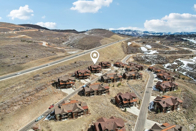 1713 E Viewside Cir, Hideout, UT 84036 - aerial view with a residential view and a mountain view