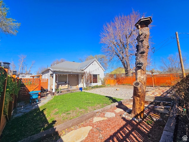 3824 S 500 E, South Salt Lake, UT 84106 - view of yard featuring a fenced backyard and a patio