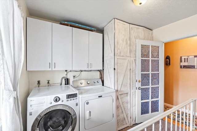 3824 S 500 E, South Salt Lake, UT 84106 - laundry room featuring cabinet space and washer and dryer