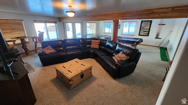 2568 Foxridge Dr, Garden City, UT 84028 - living room featuring carpet floors and baseboards