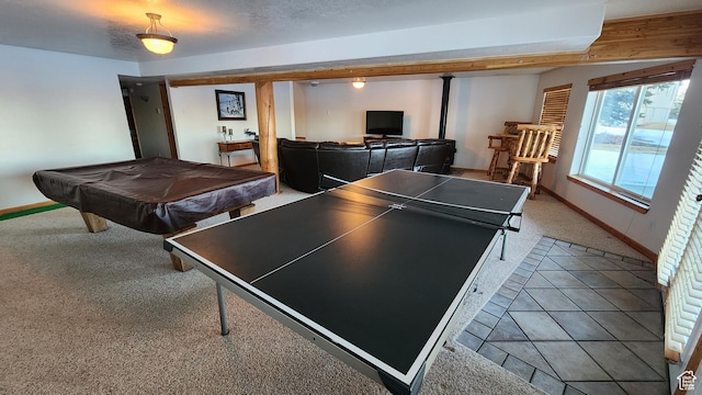 2568 Foxridge Dr, Garden City, UT 84028 - recreation room featuring carpet, baseboards, and billiards table