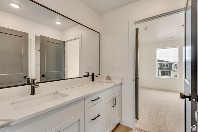 1344 N 1525 E Unit 73, Payson, UT 84651 - full bathroom featuring baseboards, a sink, recessed lighting, and double vanity