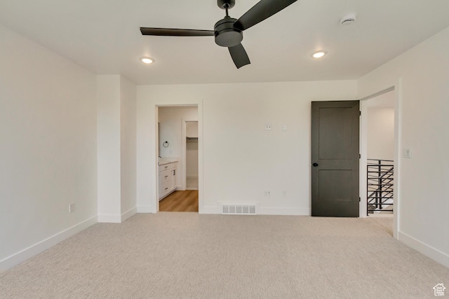 1344 N 1525 E Unit 73, Payson, UT 84651 - unfurnished bedroom featuring recessed lighting, light carpet, visible vents, and baseboards