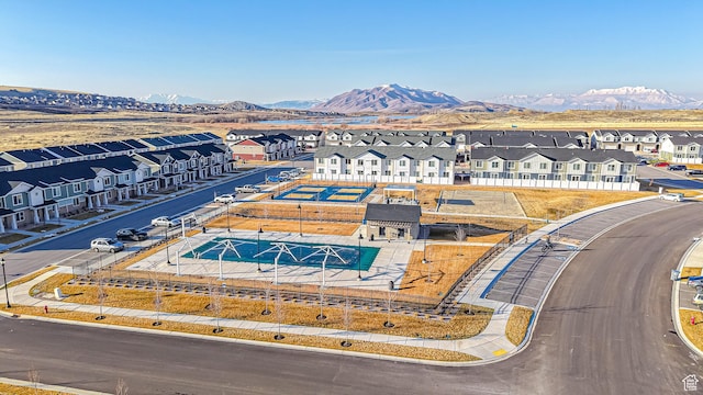 1410 S Divide Dr Unit 144, Santaquin, UT 84655 - drone / aerial view with a residential view and a mountain view