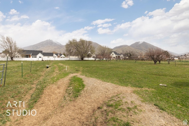 486 W 1200 N, Mapleton, UT 84664 - exterior space featuring a mountain view, fence, and a rural view