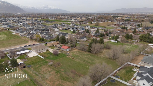 486 W 1200 N, Mapleton, UT 84664 - bird's eye view featuring a residential view and a mountain view