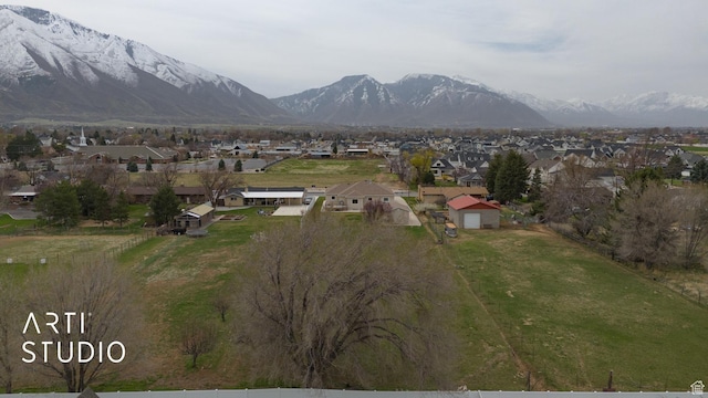 486 W 1200 N, Mapleton, UT 84664 - bird's eye view with a residential view and a mountain view