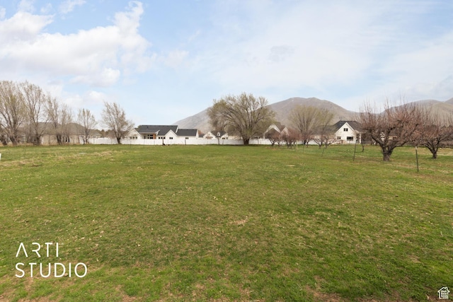486 W 1200 N, Mapleton, UT 84664 - surrounding community with a mountain view, fence, and a yard