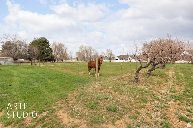 486 W 1200 N, Mapleton, UT 84664 - view of yard with fence and a rural view