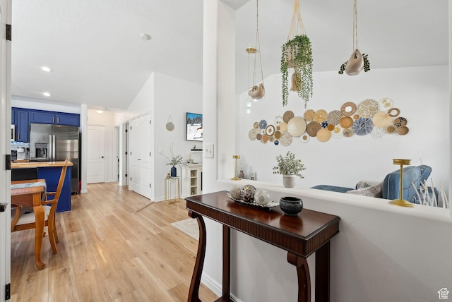 1022 W Allington Dr N, North Salt Lake, UT 84054 - living area with light wood-style floors and recessed lighting