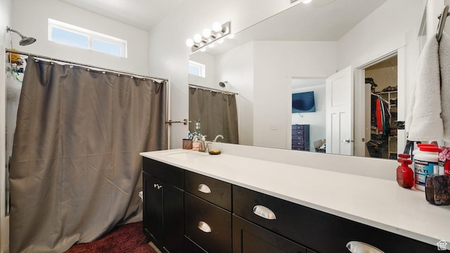 7756 W Bellfield Rd, Magna, UT 84044 - full bathroom featuring a shower with shower curtain and vanity