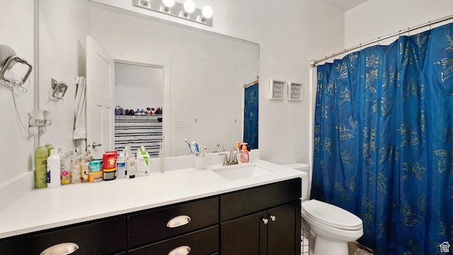 7756 W Bellfield Rd, Magna, UT 84044 - bathroom with a shower with curtain, toilet, and vanity